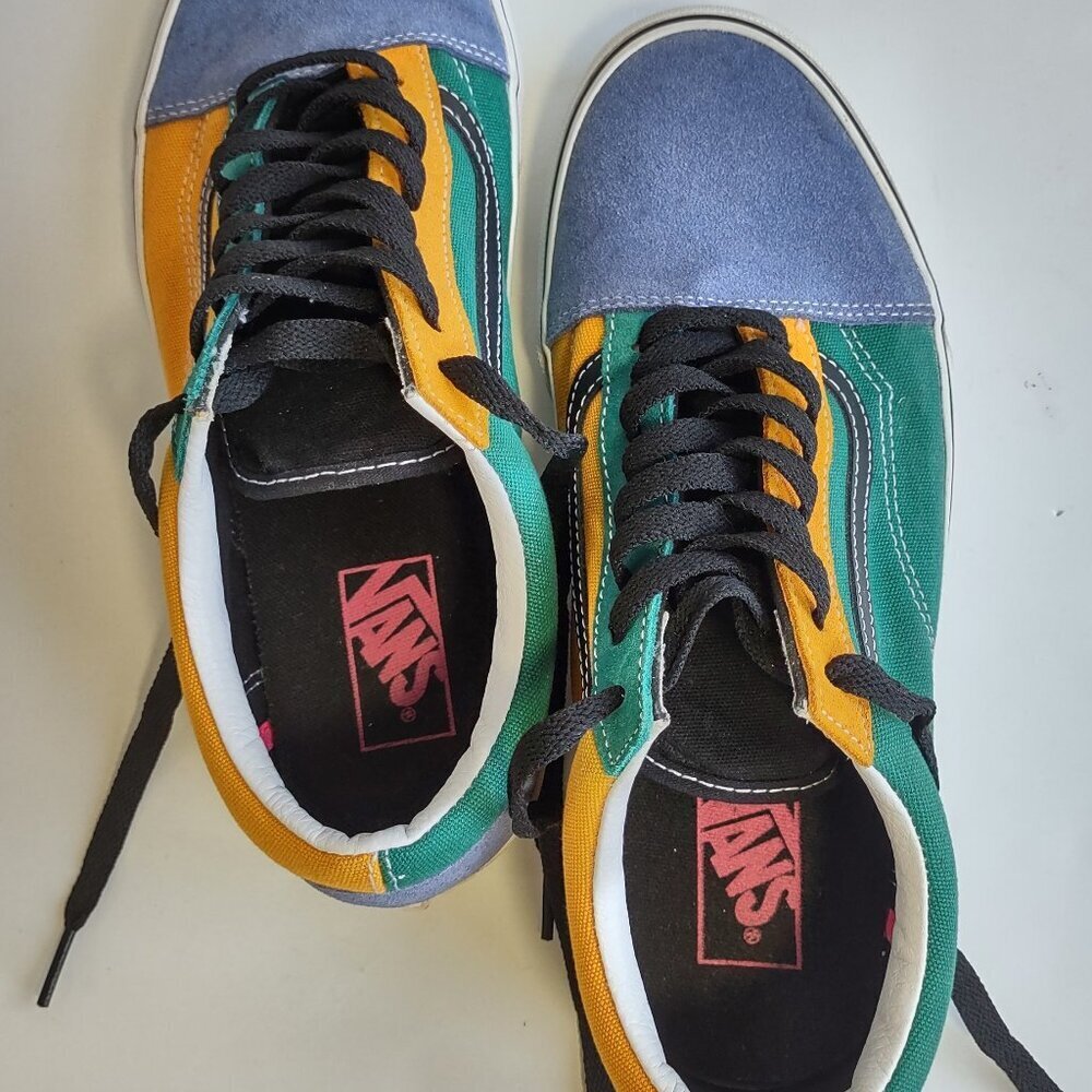 Vans Old Skool Lace Up Suede Sneakers Retro Skate Streetwear Men's Sz 10 - Picture 9 of 13